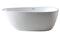 ALFI Brand - 59 inch White Oval Acrylic Free Standing Soaking Bathtub | AB8861
