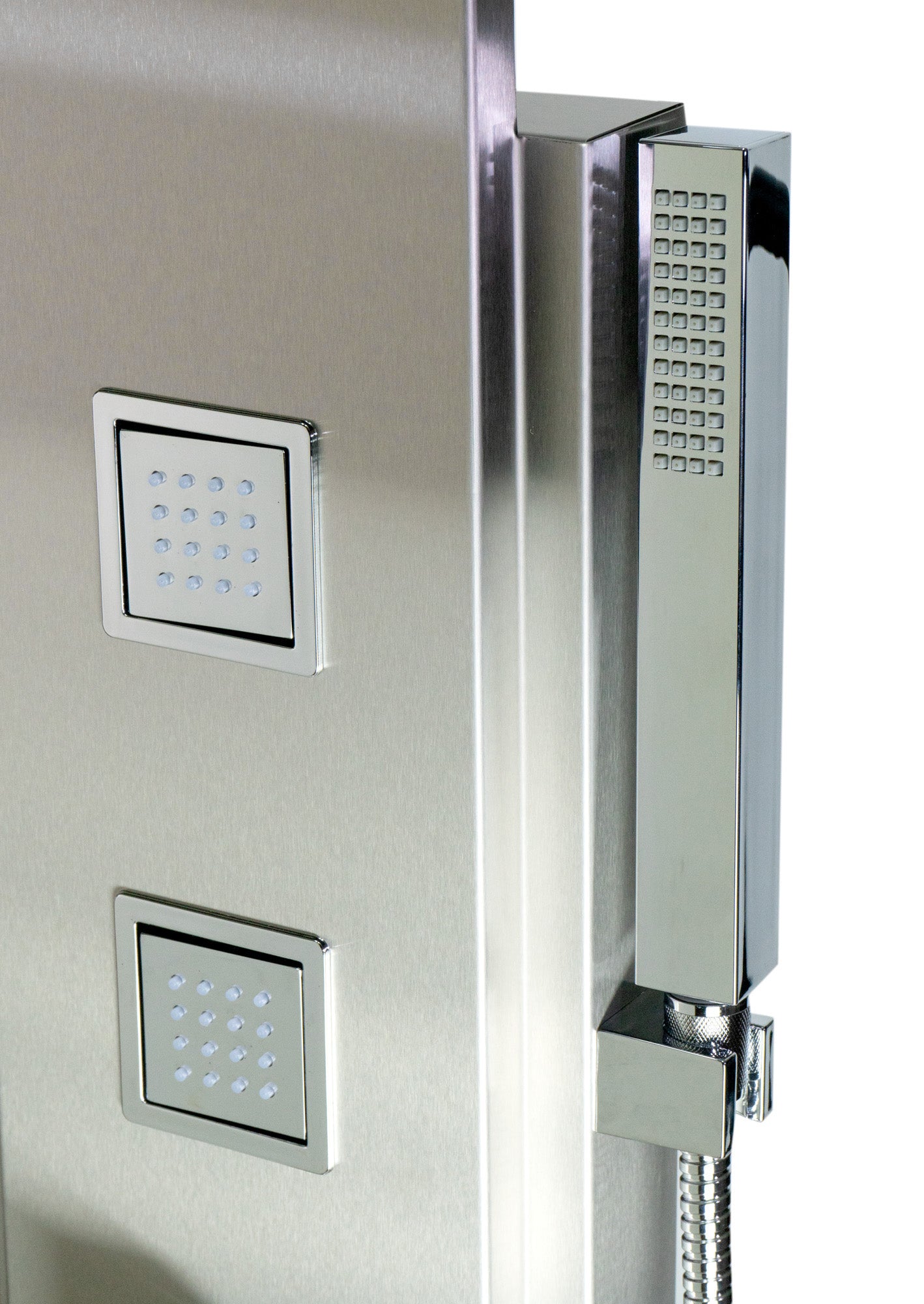 ALFI Brand - Modern Stainless Steel Shower Panel with 4 Body Sprays | ABSP10 ALFI Brand - Modern Stainless Steel Shower Panel with 4 Body Sprays | ABSP10