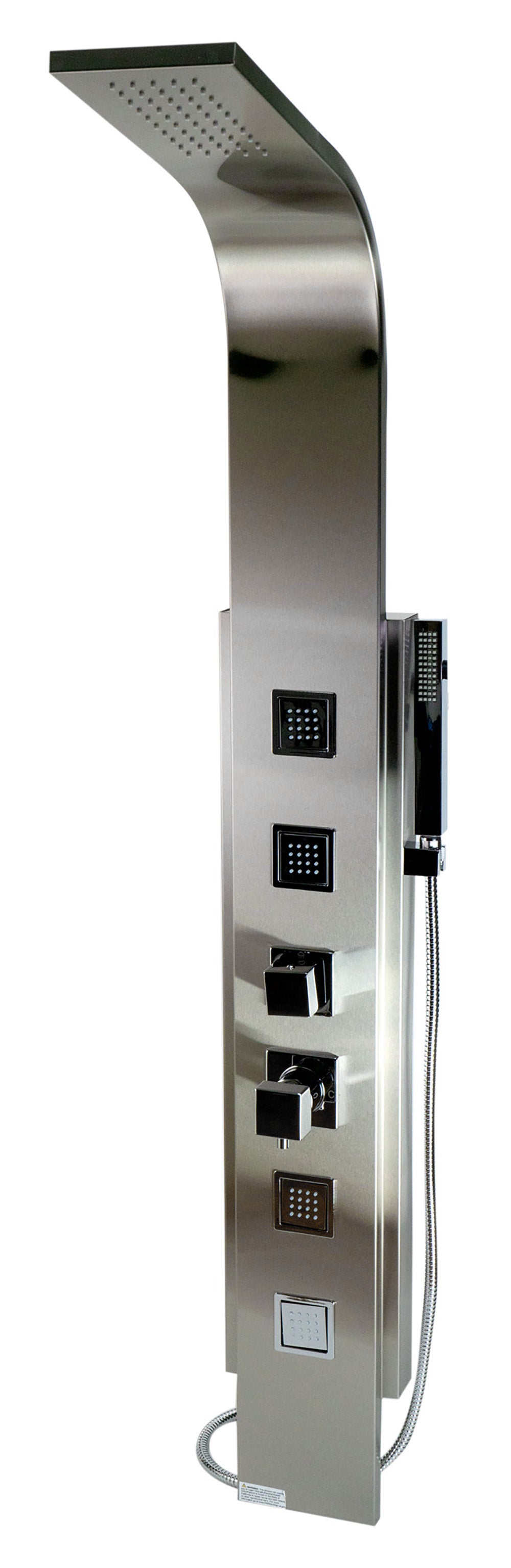 ALFI Brand - Modern Stainless Steel Shower Panel with 4 Body Sprays | ABSP10 ALFI Brand - Modern Stainless Steel Shower Panel with 4 Body Sprays | ABSP10