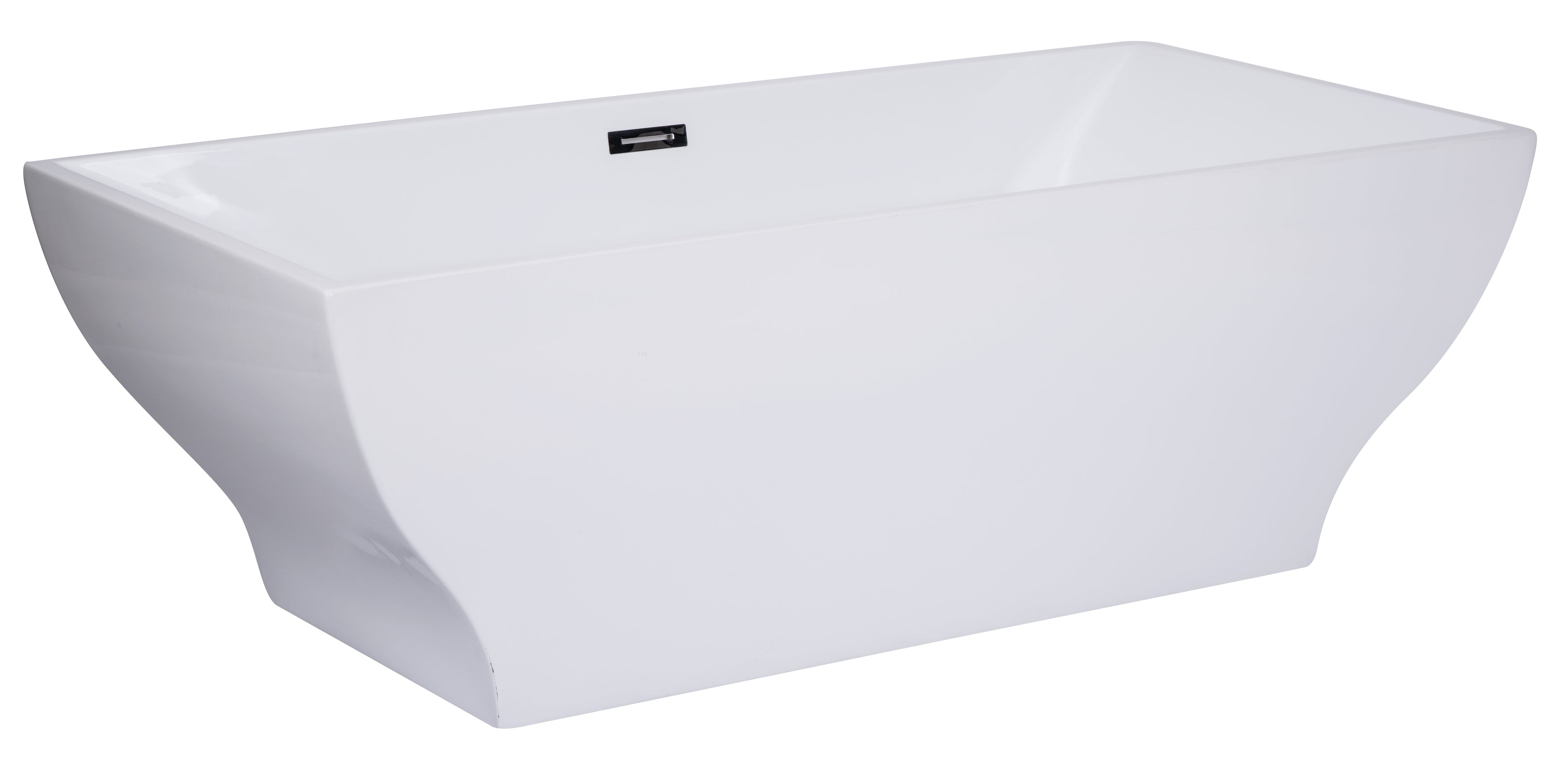 ALFI Brand - 67 inch White Rectangular Acrylic Free Standing Soaking Bathtub | AB8840 ALFI Brand - 67 inch White Rectangular Acrylic Free Standing Soaking Bathtub | AB8840
