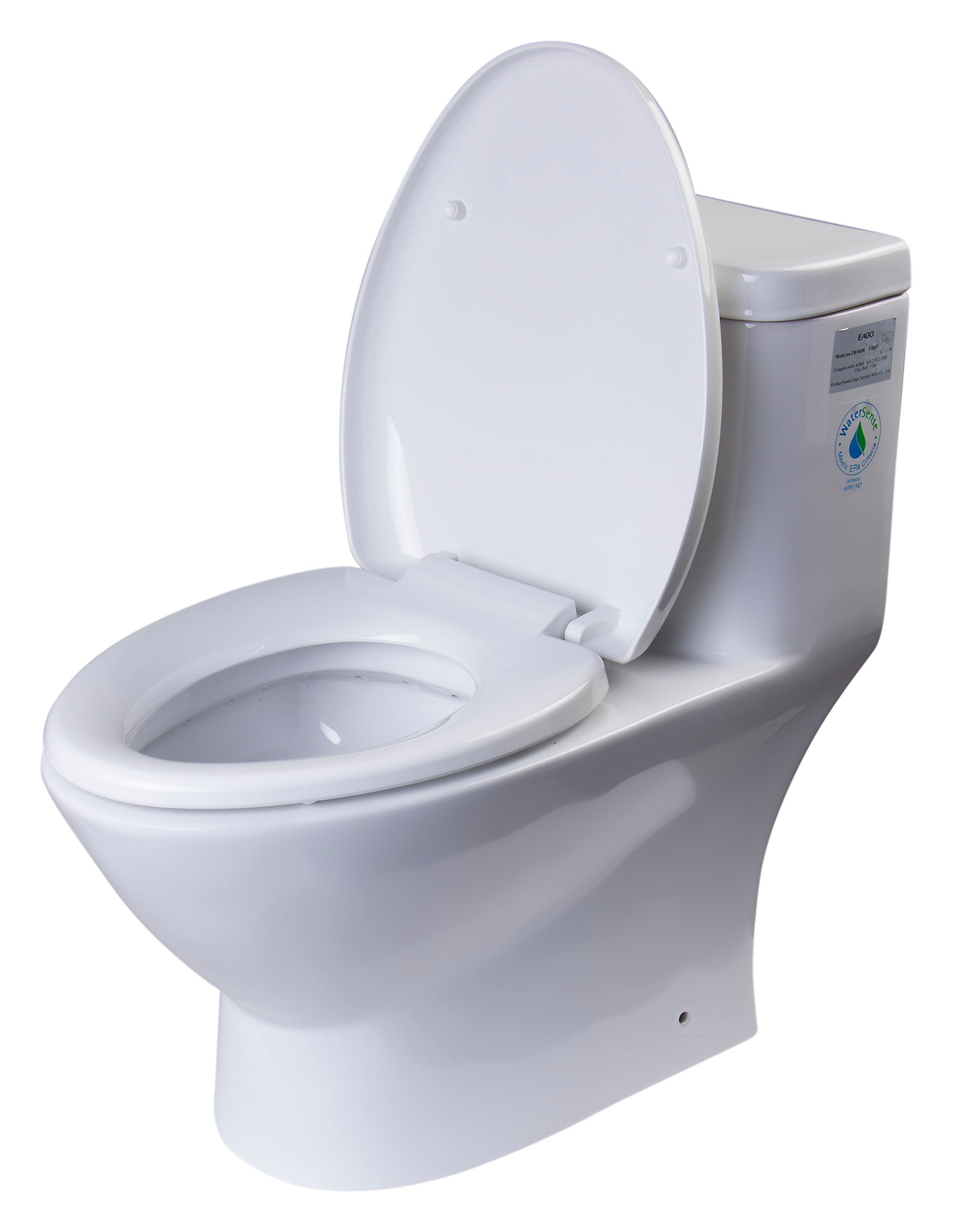 EAGO - MODERN DUAL FLUSH ONE PIECE ECO-FRIENDLY HIGH EFFICIENCY LOW FLUSH CERAMIC TOILET | TB346 EAGO - MODERN DUAL FLUSH ONE PIECE ECO-FRIENDLY HIGH EFFICIENCY LOW FLUSH CERAMIC TOILET | TB346