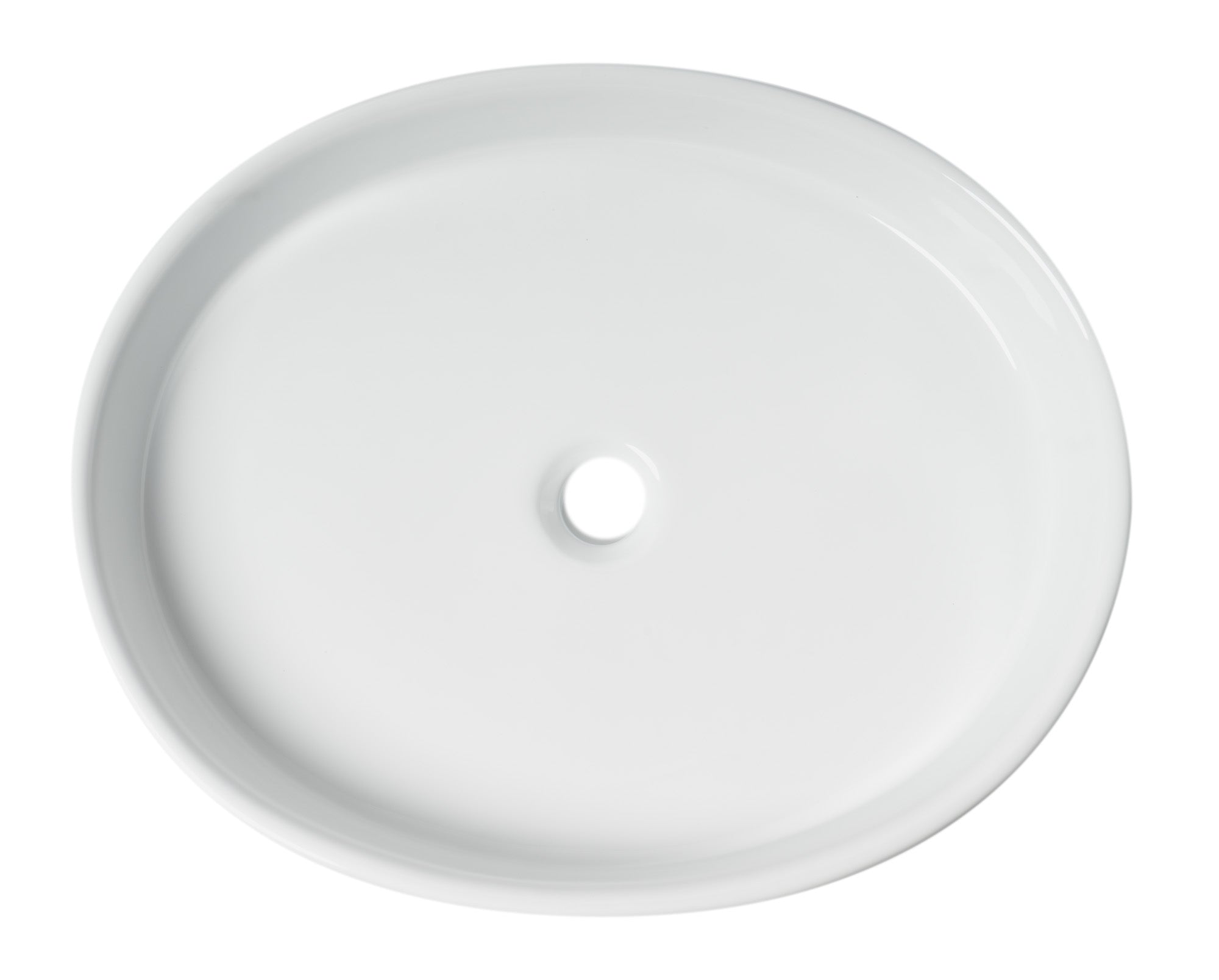 ALFI Brand - White 22" Oval Above Mount Ceramic Sink | ABC911 ALFI Brand - White 22" Oval Above Mount Ceramic Sink | ABC911