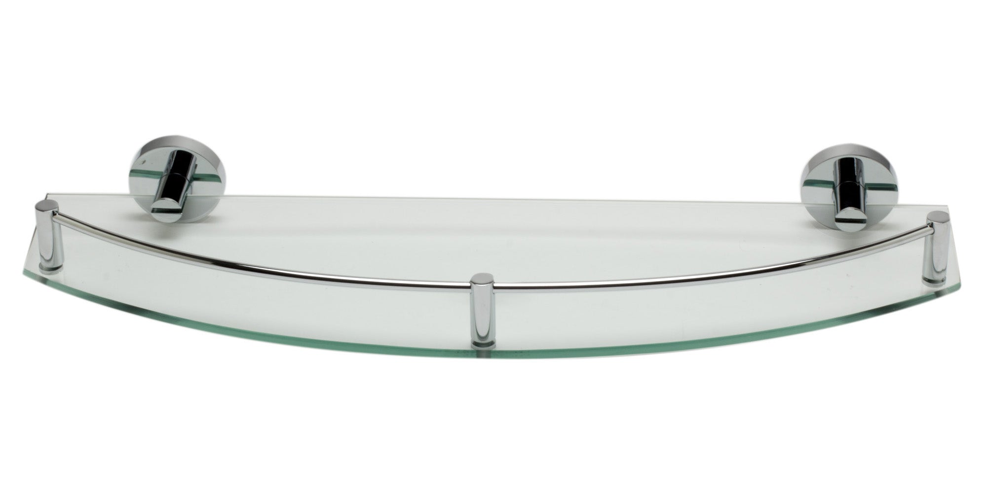 ALFI Brand - Polished Chrome Wall Mounted Glass Shower Shelf Bathroom Accessory | AB9547 ALFI Brand - Polished Chrome Wall Mounted Glass Shower Shelf Bathroom Accessory | AB9547