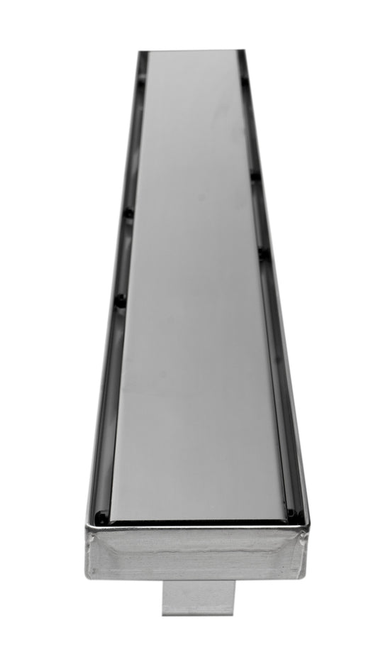 ALFI Brand - 32" Modern Polished Stainless Steel Linear Shower Drain with Solid Cover | ABLD32B-PSS