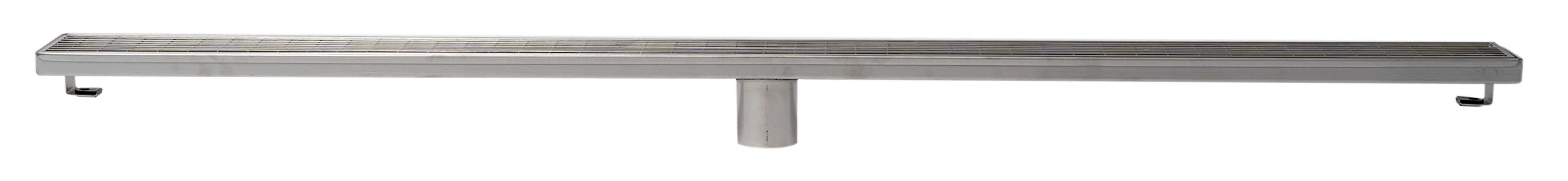 ALFI Brand - 47" Stainless Steel Linear Shower Drain with Groove Lines | ABLD47D ALFI Brand - 47" Stainless Steel Linear Shower Drain with Groove Lines | ABLD47D