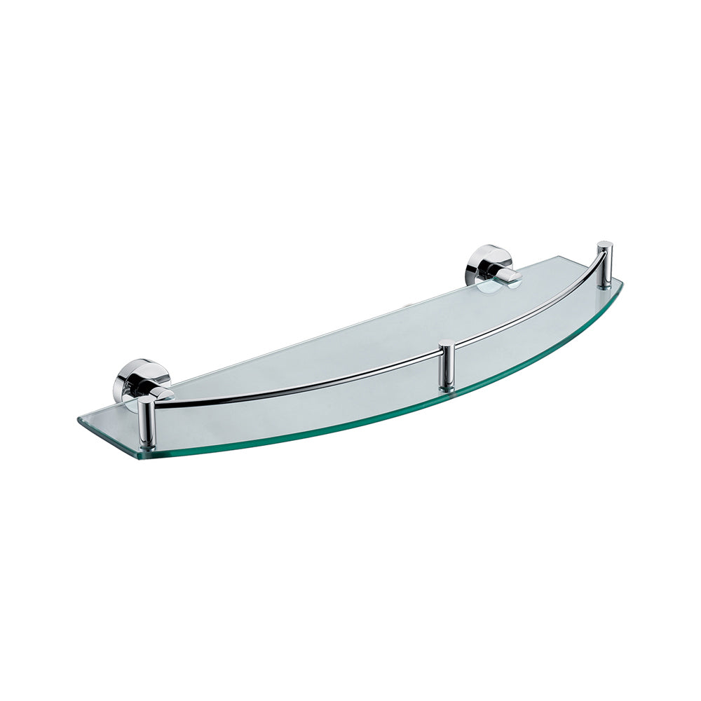 ALFI Brand - Polished Chrome Wall Mounted Glass Shower Shelf Bathroom Accessory | AB9547 ALFI Brand - Polished Chrome Wall Mounted Glass Shower Shelf Bathroom Accessory | AB9547
