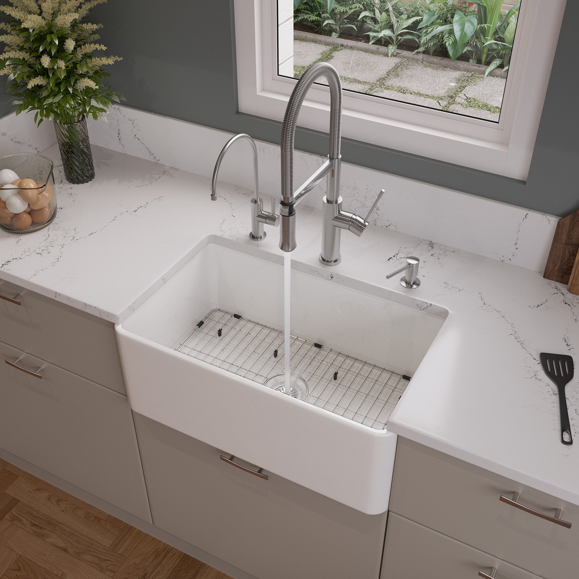 ALFI Brand - Solid Stainless Steel Kitchen Sink Grid for ABF3018 Sink | ABGR30 ALFI Brand - Solid Stainless Steel Kitchen Sink Grid for ABF3018 Sink | ABGR30