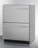 Summit Commercial - 24" Wide 2-Drawer All-Refrigerator Summit Commercial - 24" Wide 2-Drawer All-Refrigerator