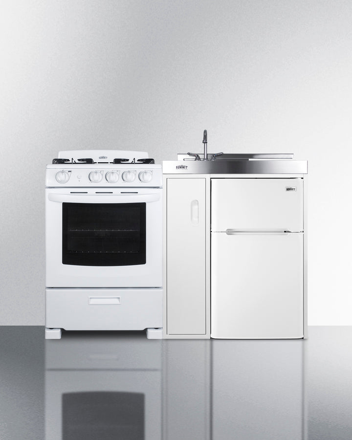 Summit - 54" Wide All-in-One Kitchenette with Gas Range Summit - 54" Wide All-in-One Kitchenette with Gas Range