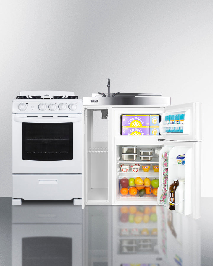 Summit - 54" Wide All-in-One Kitchenette with Gas Range Summit - 54" Wide All-in-One Kitchenette with Gas Range