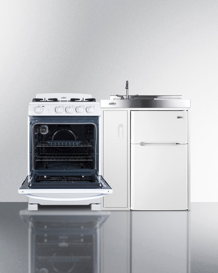 Summit - 54" Wide All-in-One Kitchenette with Gas Range Summit - 54" Wide All-in-One Kitchenette with Gas Range