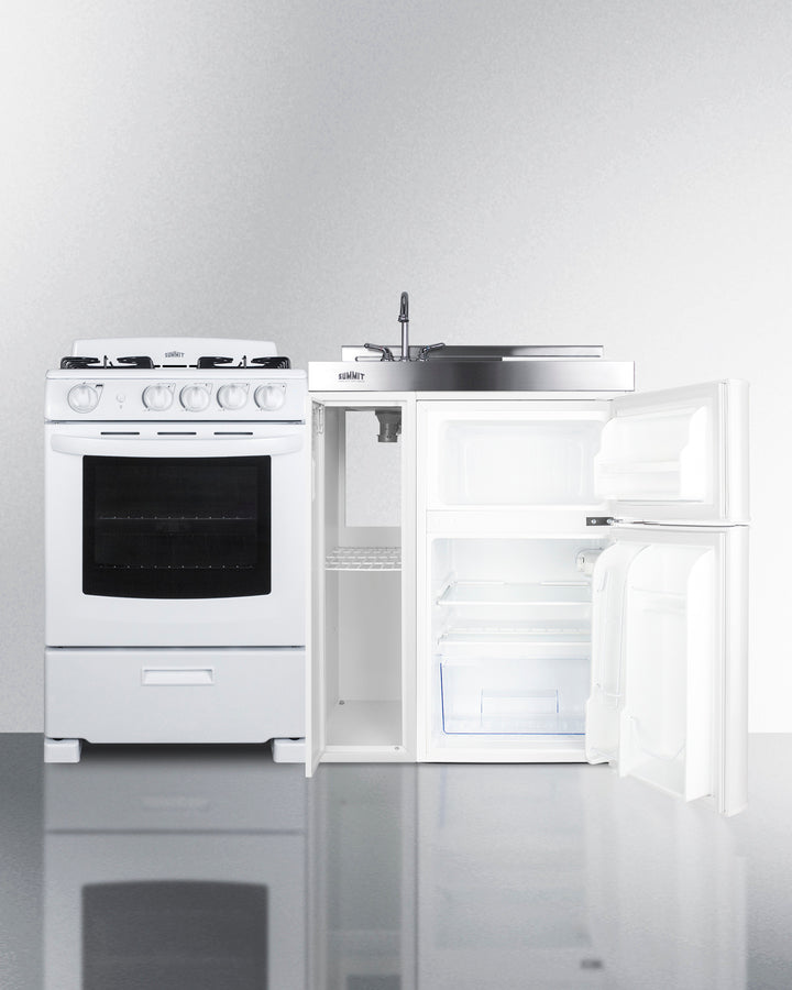 Summit - 54" Wide All-in-One Kitchenette with Gas Range Summit - 54" Wide All-in-One Kitchenette with Gas Range