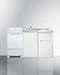 Summit - 60" Wide All-in-One Kitchenette with Electric Coil Range