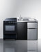 Summit - 63" Wide All-in-One Kitchenette with Electric Range