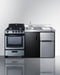 Summit - 63" Wide All-in-One Kitchenette with Gas Range