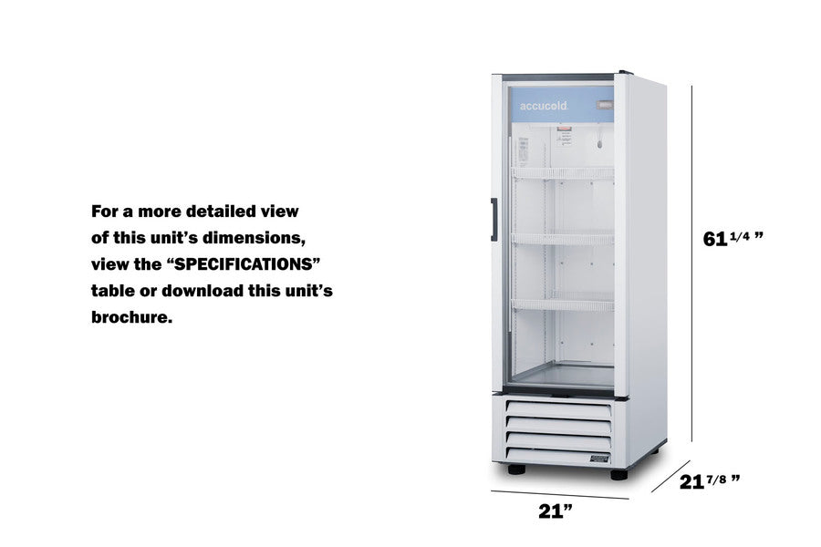 Accucold - 21" Wide Pharmacy Refrigerator Accucold - 21" Wide Pharmacy Refrigerator