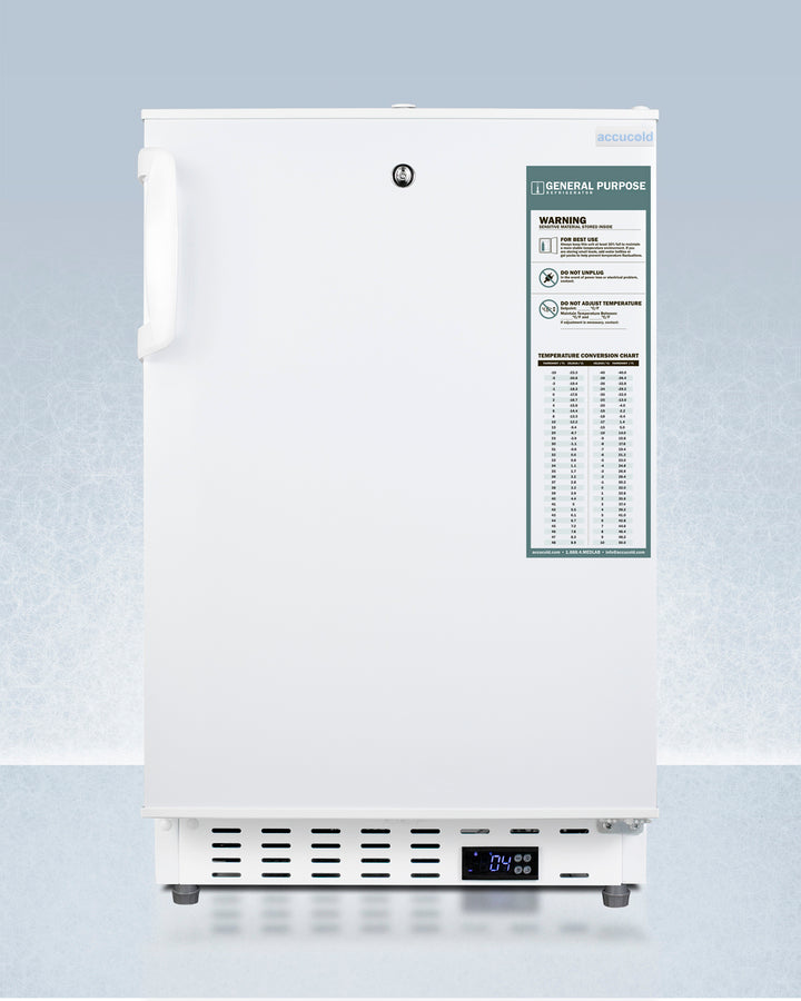 Accucold - 20" Wide Built-In Healthcare All-Refrigerator, ADA Compliant Accucold - 20" Wide Built-In Healthcare All-Refrigerator, ADA Compliant