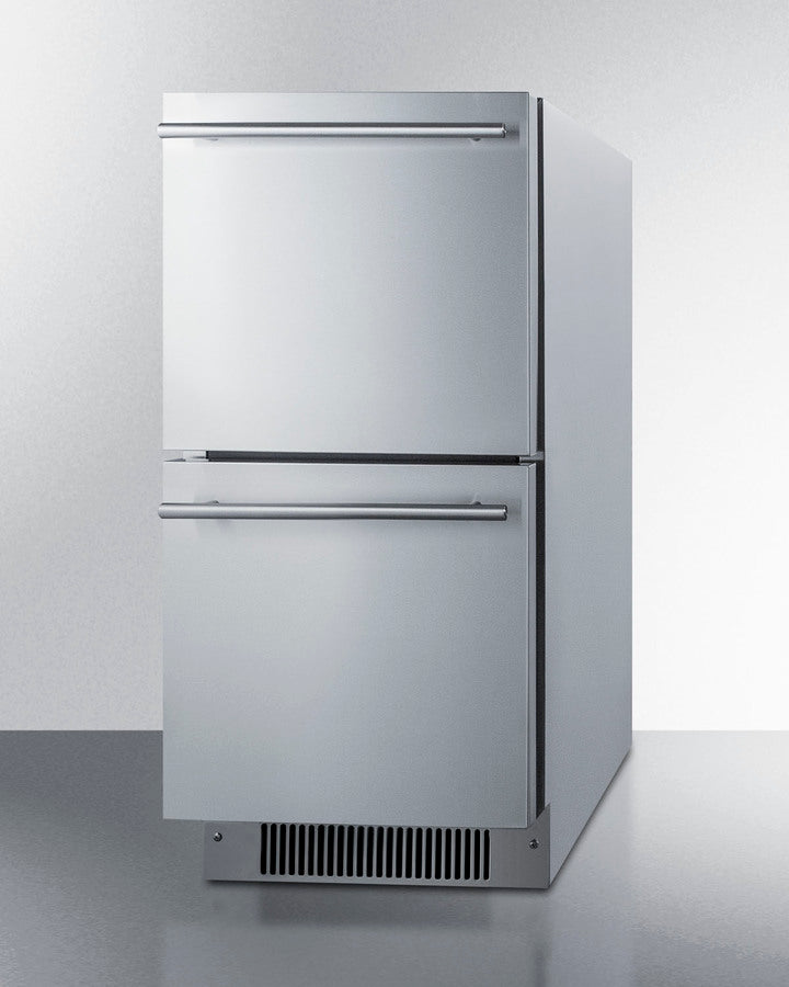 Summit - 15" Wide 2-Drawer All-Refrigerator, ADA Compliant Summit - 15" Wide 2-Drawer All-Refrigerator, ADA Compliant