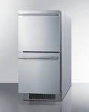 Summit - 15" Wide 2-Drawer All-Refrigerator, ADA Compliant Summit - 15" Wide 2-Drawer All-Refrigerator, ADA Compliant
