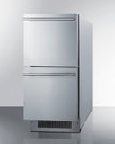 Summit - 15" Wide 2-Drawer All-Refrigerator, ADA Compliant Summit - 15" Wide 2-Drawer All-Refrigerator, ADA Compliant
