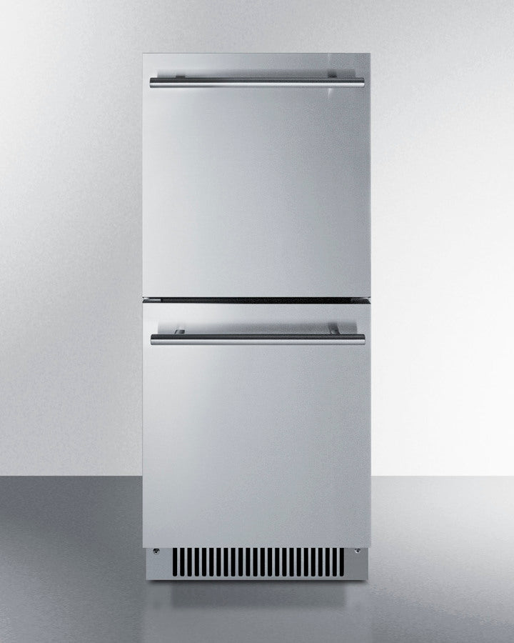 Summit - 15" Wide 2-Drawer All-Refrigerator, ADA Compliant Summit - 15" Wide 2-Drawer All-Refrigerator, ADA Compliant