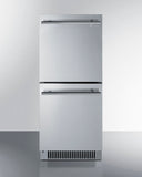 Summit - 15" Wide 2-Drawer All-Refrigerator, ADA Compliant Summit - 15" Wide 2-Drawer All-Refrigerator, ADA Compliant