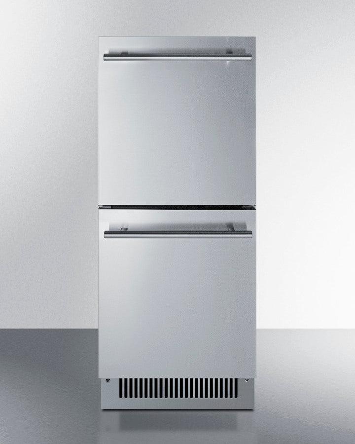 Summit - 15" Wide 2-Drawer All-Refrigerator, ADA Compliant Summit - 15" Wide 2-Drawer All-Refrigerator, ADA Compliant