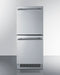 Summit - 15" Wide 2-Drawer All-Refrigerator, ADA Compliant