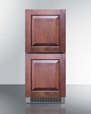 Summit - 15" Wide 2-Drawer All-Refrigerator, ADA Compliant Summit - 15" Wide 2-Drawer All-Refrigerator, ADA Compliant