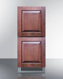 Summit - 15" Wide 2-Drawer All-Refrigerator, ADA Compliant Summit - 15" Wide 2-Drawer All-Refrigerator, ADA Compliant