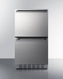Summit - 18" Wide 2-Drawer All-Refrigerator, ADA Compliant Summit - 18" Wide 2-Drawer All-Refrigerator, ADA Compliant