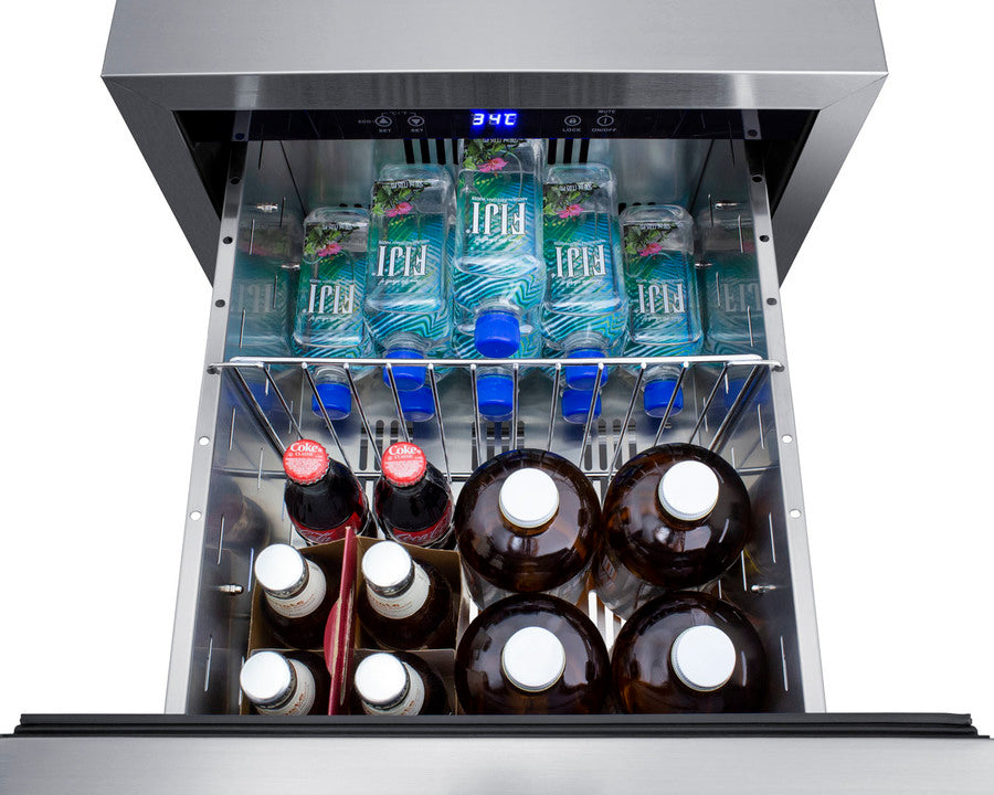 Summit - 18" Wide 2-Drawer All-Refrigerator, ADA Compliant Summit - 18" Wide 2-Drawer All-Refrigerator, ADA Compliant