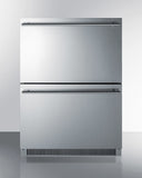 Summit - 24" Wide 2-Drawer All-Refrigerator, ADA Compliant Summit - 24" Wide 2-Drawer All-Refrigerator, ADA Compliant