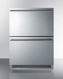 Summit - 24" Wide 2-Drawer All-Refrigerator, ADA Compliant Summit - 24" Wide 2-Drawer All-Refrigerator, ADA Compliant