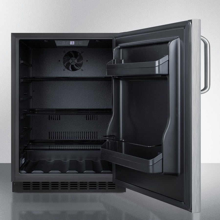 Summit - 24" Wide Built-In All-Refrigerator, ADA Compliant | AL54SSTB Summit - 24" Wide Built-In All-Refrigerator, ADA Compliant | AL54SSTB