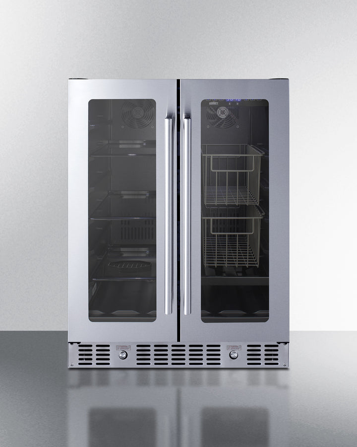 Summit - 24" Built-In Dual-Zone Produce Refrigerator, ADA Compliant Summit - 24" Built-In Dual-Zone Produce Refrigerator, ADA Compliant