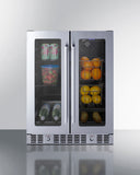 Summit - 24" Built-In Dual-Zone Produce Refrigerator, ADA Compliant Summit - 24" Built-In Dual-Zone Produce Refrigerator, ADA Compliant