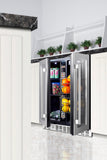 Summit - 24" Built-In Dual-Zone Produce Refrigerator, ADA Compliant Summit - 24" Built-In Dual-Zone Produce Refrigerator, ADA Compliant