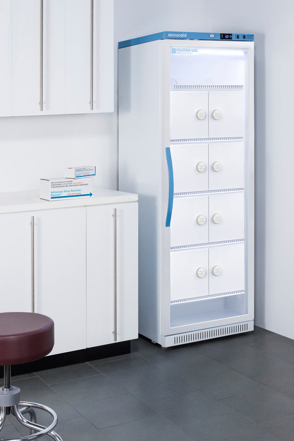 Accucold - 15 Cu.Ft. Upright Vaccine Refrigerator with Interior Lockers Accucold - 15 Cu.Ft. Upright Vaccine Refrigerator with Interior Lockers