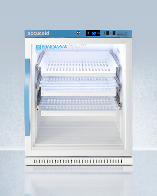 Accucold - 6 Cu.Ft. ADA Height Vaccine Refrigerator with Removable Drawers