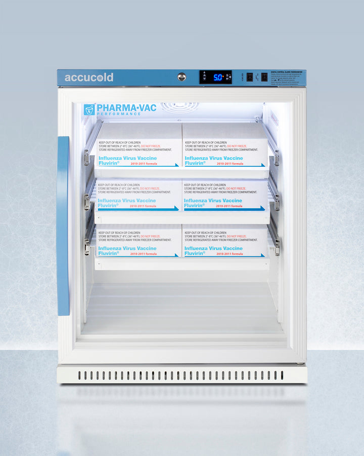 Accucold - 6 Cu.Ft. ADA Height Vaccine Refrigerator with Removable Drawers Accucold - 6 Cu.Ft. ADA Height Vaccine Refrigerator with Removable Drawers