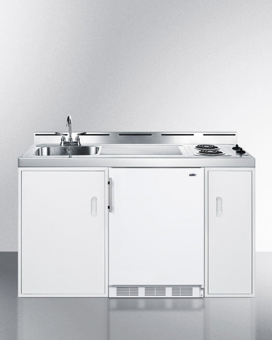 Summit - 60" Wide All-In-One Kitchenette