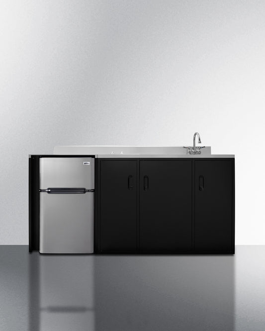 Summit - 72" Wide All-In-One Kitchenette, ADA Counter Height