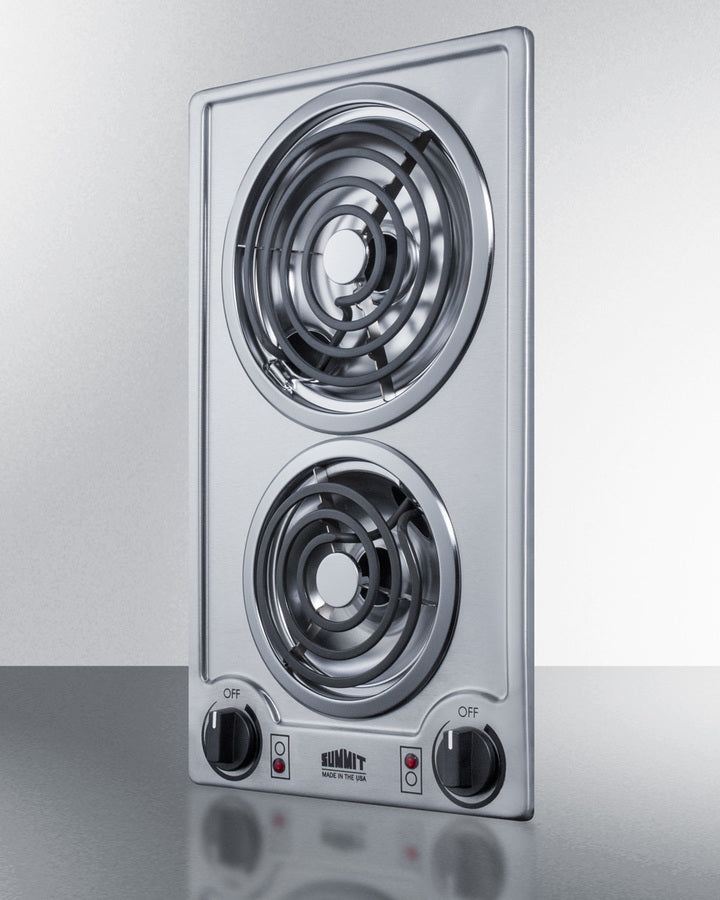 Summit - 12" Wide 230V 2-Burner Coil Cooktop Summit - 12" Wide 230V 2-Burner Coil Cooktop