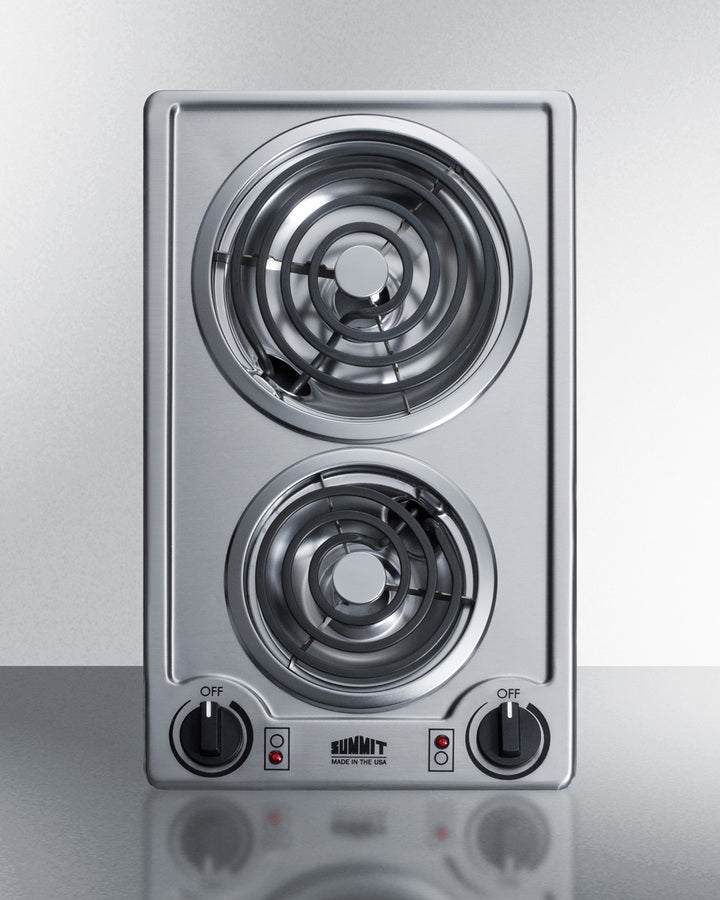 Summit - 12" Wide 230V 2-Burner Coil Cooktop Summit - 12" Wide 230V 2-Burner Coil Cooktop