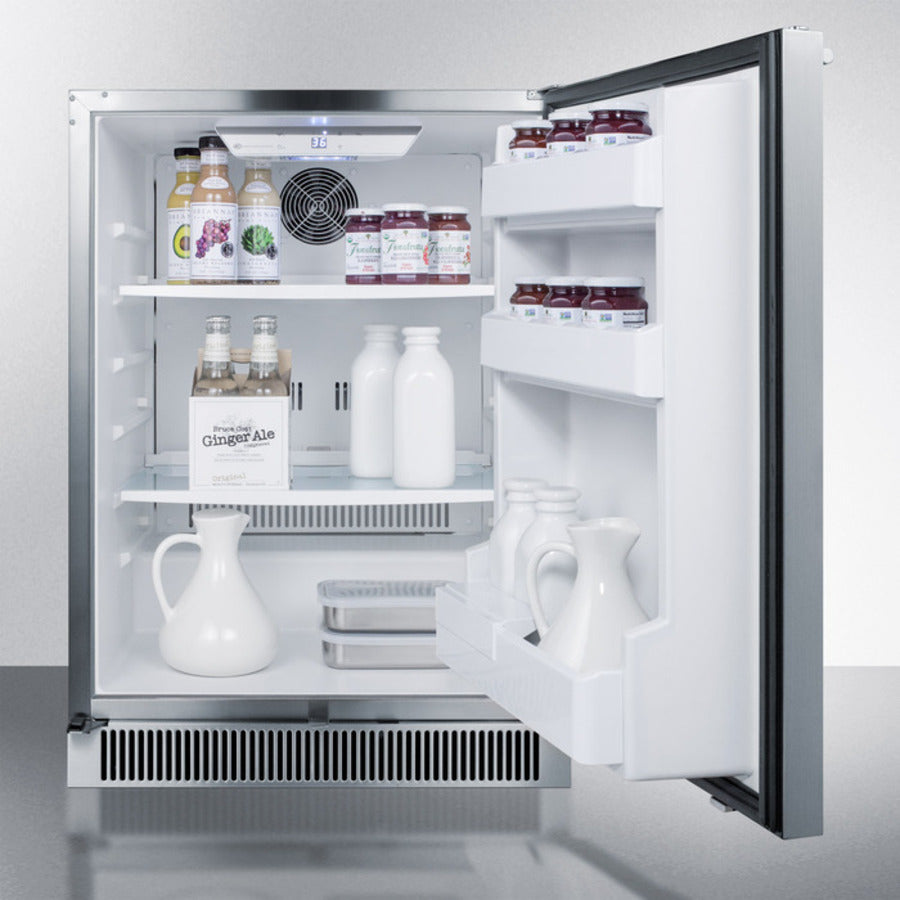 Summit -24" Wide Built-In Outdoor All-Refrigerator |CL68ROS Summit -24" Wide Built-In Outdoor All-Refrigerator |CL68ROS