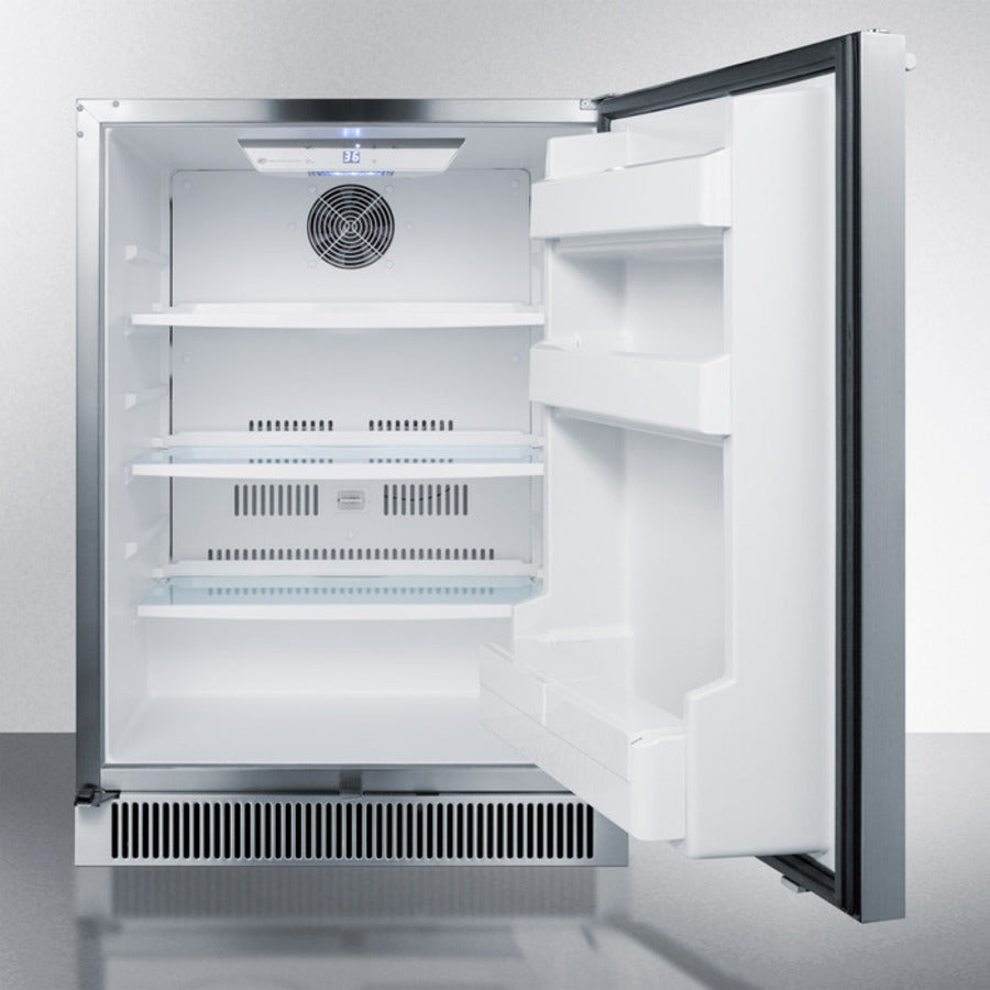 Summit -24" Wide Built-In Outdoor All-Refrigerator |CL68ROS Summit -24" Wide Built-In Outdoor All-Refrigerator |CL68ROS
