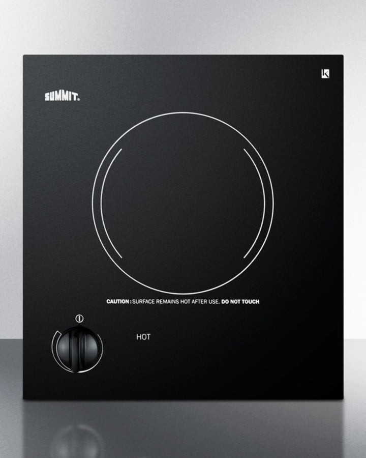 Summit - 12" Wide 115V 1-Burner Radiant Cooktop Summit - 12" Wide 115V 1-Burner Radiant Cooktop