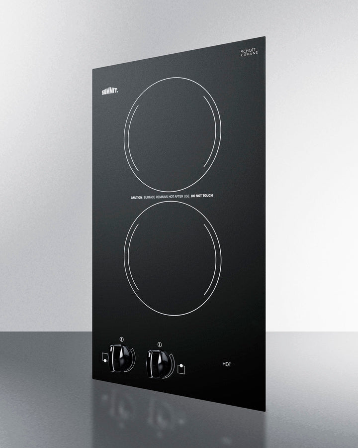 Summit - 12" Wide 115V 2-Burner Radiant Cooktop Summit - 12" Wide 115V 2-Burner Radiant Cooktop