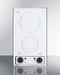 Summit - 12" Wide 115V 2-Burner Radiant Cooktop